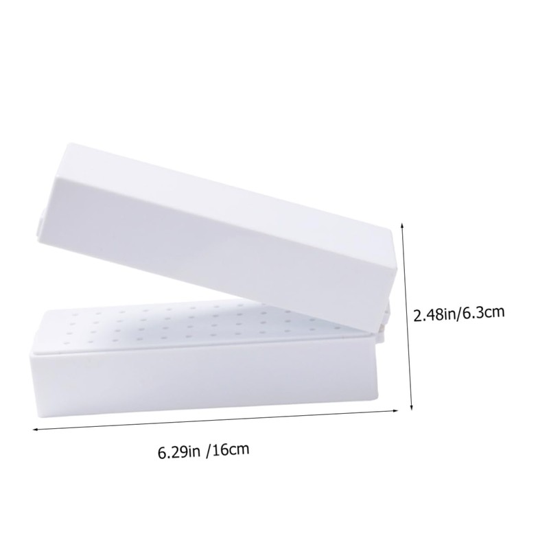 Operitacx Drill Storage Box for Nail Tech Nail Drill Bits