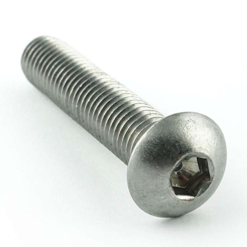 Eisenwaren2000 M6 x 12 mm Allen Key Rounded Head Screws
