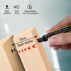 NORXUAZE 2pcs black Long Nib Deep Hole Marker Pen -