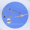 CGELE K-Type Thermocouple Temperature Sensors NPT 1/2"(5×50MM)0~600℃，2M/6.6Ft Wire Probe Length