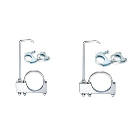 SUIOPPYUW 3x 2.5Inch/3Inch Exhaust Clamp With Hanger With Exhaust Clamp Clamp With Hanger U-Shaped Clamps With 2 U-Shaped Clamps, 2.5inch