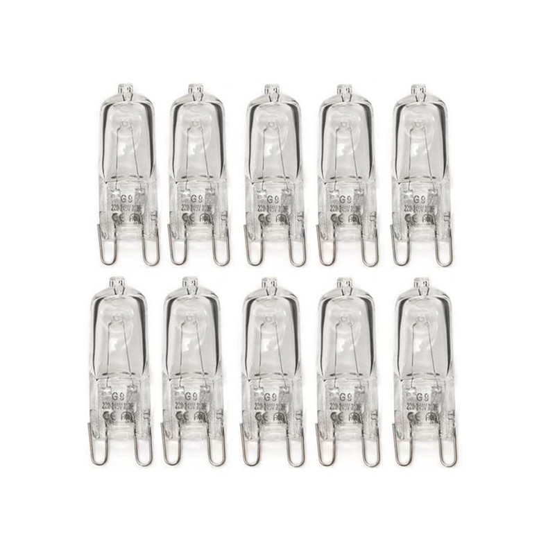 G9 Halogen Bulb 25 Watt 120V, G9 Dimmable Long Lasting
