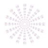 DECORA 500pcs White Flat Back Cabochons Pearls Half Round Faux