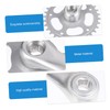 Abaodam 1Set Single Speeds Hollow Crankset Replacement for Mountain Bike