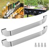 2 Pack Griddle Spatula Holder, 10 Inch Stainless Steel Barbecue