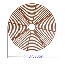 Synrroe 3 Pack Plant Pot Grid Cover Protector Grid with Center Cutout - Cat & Dog Proof Flower Pot Soil Protector, Mesh Guard for Indoor/Outdoor Plants, Garden, Home Use (11.8inch)