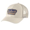 Carhartt Men's Rugged Flex Twill Mesh-Back Script Patch Cap, Chalk