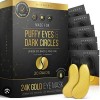 DERMORA 24K Gold Eye Mask, Puffy Eyes Dark Circle Under
