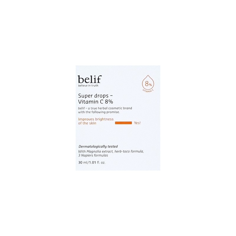 Belief Super Drops Vitamin C 8% 30ml Vitamin C Ampoule