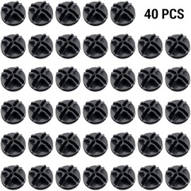 40 Pcs Wire Cube Plastic Connectors Wire Grid Cube Organizer Connectors Replacement Corners for Modular Closet Storage Organizer and Wire Grid Cube Storage Shelving (Black)