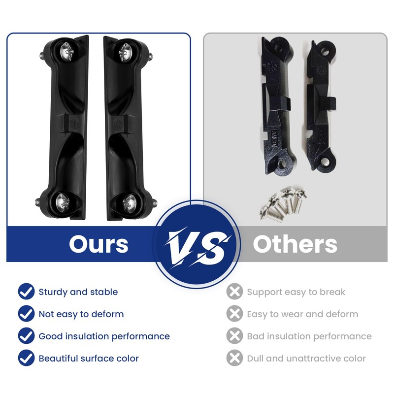 Aifeier ET 4PCS CPU Fan Bracket for AM4 Backplate, Black