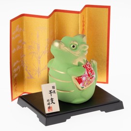 Seto Pottery Sha 2024 Zodiac Figurine Figurine Compact Dragon Dragon Tatsu New Year Decoration Kaikun Crepe Fukutatsu Small Shoho Kiln 152