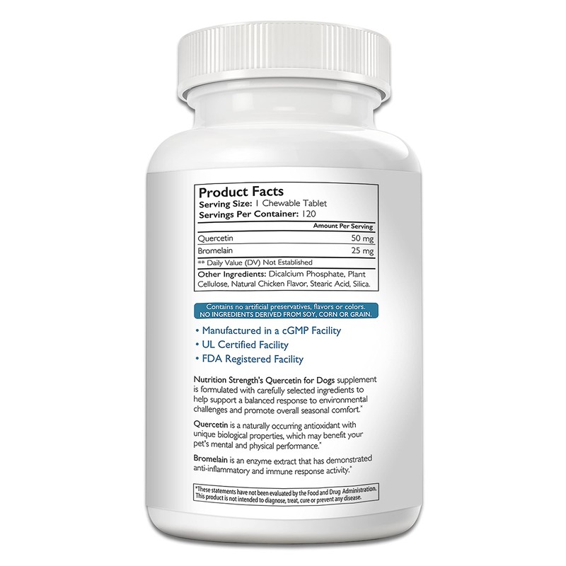 Quercetin for Dogs with Bromelain to Support Balanced Immune System,