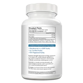 Quercetin for Dogs with Bromelain to Support Balanced Immune System, Promote Inflammatory Relief & Antioxidant Activity, Quercetin for Dog Allergies, 120 Chewable Tablets