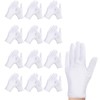 Bettinay 24 PCS Stretchable White Cotton Gloves, Work Cotton Gloves