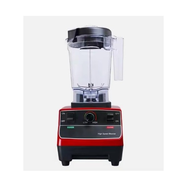 High Speed Blender, 64 oz Capacity, 9 Speeds, Red, Commercial