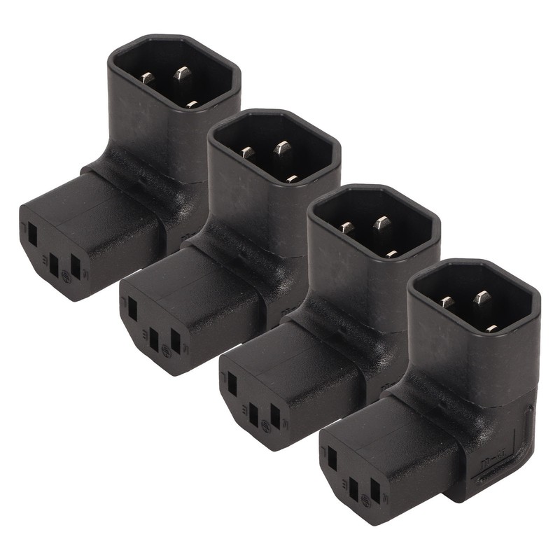 4pcs IEC320 C14 to IEC320 C13 Power Adapter Professional C14