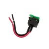 sourcing map 2 Pcs SPST Green Horn Button Momentary Wired