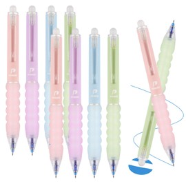 Hopton Pack of 8 Erasable Ballpoint Pens, Colourful Rollerball Pen, Erasable Ballpoint Pen, Erasable Pen, Heat Sensitive Erasable Pen, School Supplies Office Supplies, 0.5 mm Blue