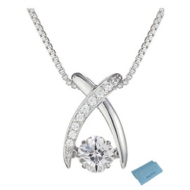 Crossfor New York Dancing Stone Necklace Jupiter NYP - 550 Jewelry Kotobuki Polishing Cloth Set