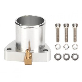 3 Bolt Turbo Adapter, Flange Adapter Kit 3 Bolt Turbo Outlet Adapter Kit Fit for Garrett Gt25 Gt28 T25 T28 Sr20det with Brass Fitting 90 Degree Impact Resistance Scratch Resistance