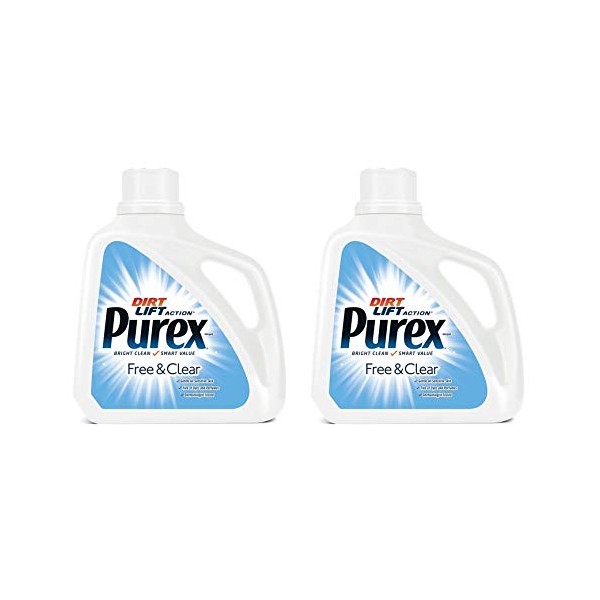 Purex Ultra Concentrated Liquid Detergent, Unscented, 150 Fluid Ounce (Pack of 2)