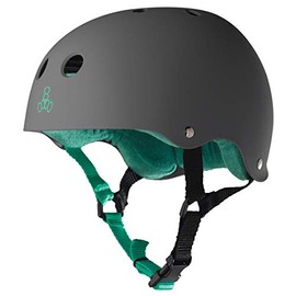 Triple 8 Brainsaver Sweatsaver Helmet Carbon Rubber L