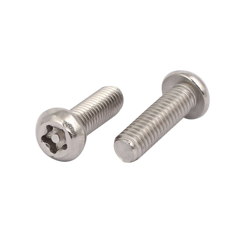Sourcingmap M6x20mm 304 Stainless Steel Button Head Torx Five-Lobe Tamper