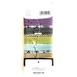 scünci Scunci Elastics Comfortable Medium All Day Hold 30ct Hair Ties Scrunchies 3 pack
