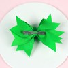 St. Patrick Baby Hairpin Hair Clips Bowknot Green Clover Ribbon