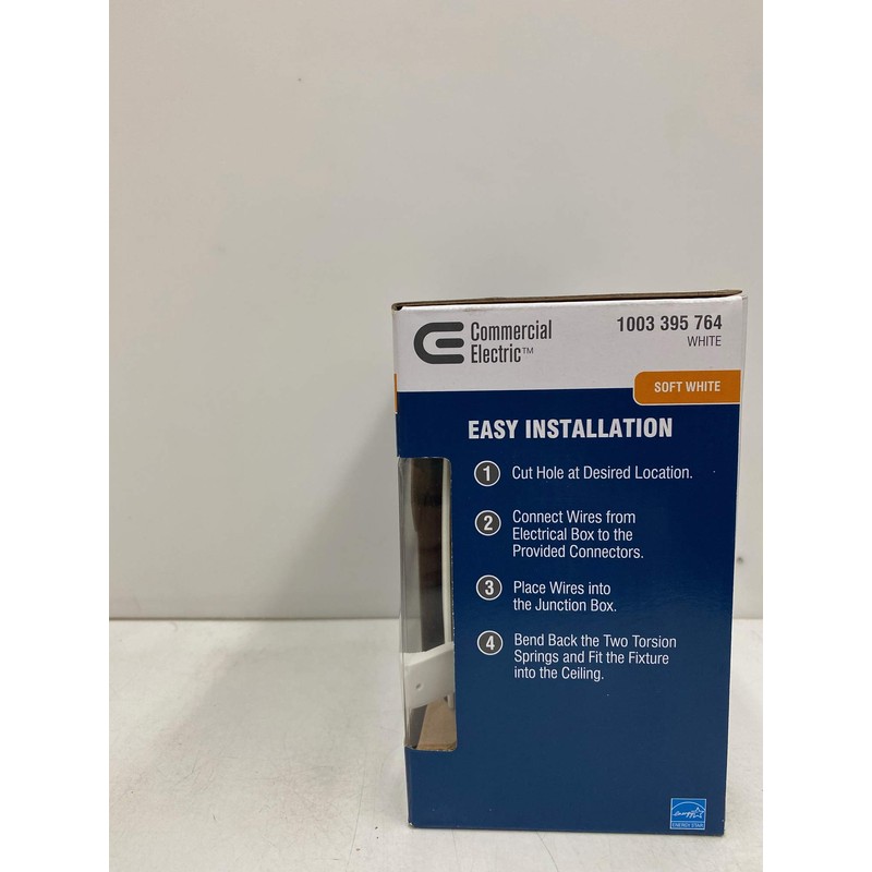 Commercial Electric 4 in. LED Recessed Kit - Soft White