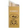 Azeeda 12 x 'What Cute Surprised Cat' Long 178mm Coloured