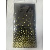 Black/Gold Polka Dot Disposable Tablecloth, Party Decoration