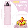 OLDLEY 25 oz Water Bottle, Motivational Water Bottle with Time