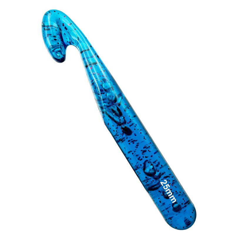 Weabetfu 25mm Large Crochet Hook,Huge Crochet Hooks for Chunky Yarn,Ergonomic
