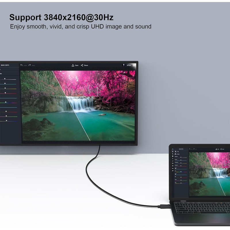 Wanme DisplayPort (Quelle) zu HDMI (Display), unidirektional, 8 K @