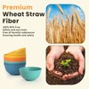 Homienly Plastic Bowls Alternative, Unbreakable Wheat Straw Cereal Bowls 8