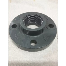 Lasco 1 1/2 in. PVC Sch 80 Solid Floor Flange - Threaded