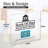 Fun Gift For Dad Present Bank of Dad Award Plaque