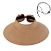 Women Sun Visors Foldable Straw Hats Summer Beach Packable Hat