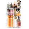 REHUK 360° Rotating Makeup Organiser, Clear Acrylic Cosmetic Storage Display,