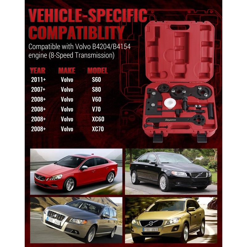 Reywoo Timing Tool Kit Compatible with Volvo B4204/B4154 Engine (8-Speed