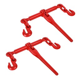 2 Pack 5/16 to 3/8" Ratchet Chain Load Binders, Load Binder with 5400LBS Working Load Limit, Chain Binder Breaking Strength up to 19000LBS, Ratchet Binder for Truck, Tie Down, Hauling, Towing