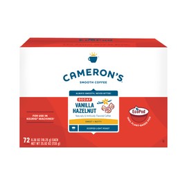 Cameron's Coffee Single Serve Pods, Decaf Vanilla Hazelnut, 72 Count (Pack of 1)