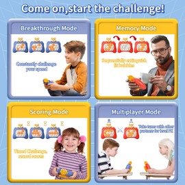 Bennol Light Up Fast Push Bubble Game, Pop Fidget Toys Handheld Quick Push Game for Kids 6-8 8-10 Years Old Birthday Gift