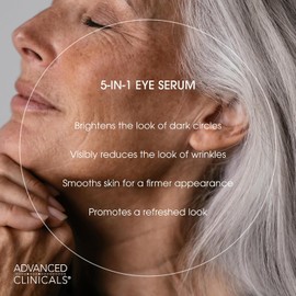 ADVANCED CLINICALS SUERO PARA OJOS 5 EN 1 MULTICORRECIÓN CON COLAGENO, RETINOL, ACIDO FELURICO Y VITAMINA C 59ML.