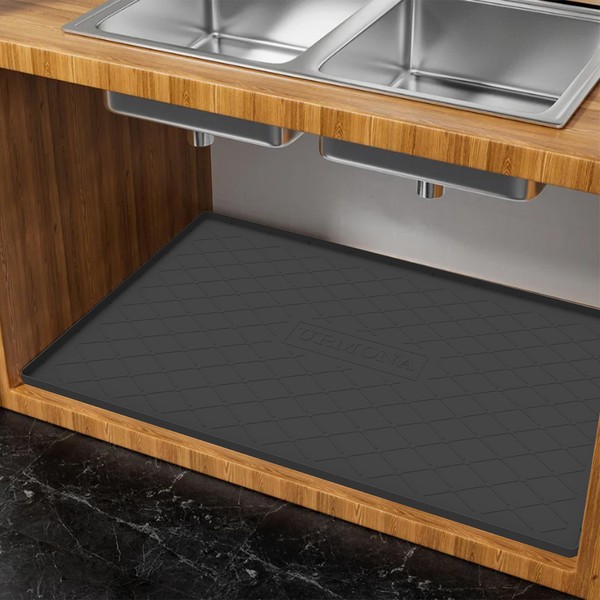 URMONA Under Sink Mat for Kitchen Waterproof, 31" x 22"