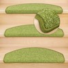Kettelservice-Metzker Vorwerk Durango Stair Mat Semicircular Green 1 Piece