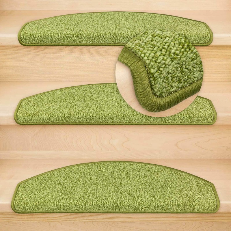 Kettelservice-Metzker Vorwerk Durango Stair Mat Semicircular Green 1 Piece