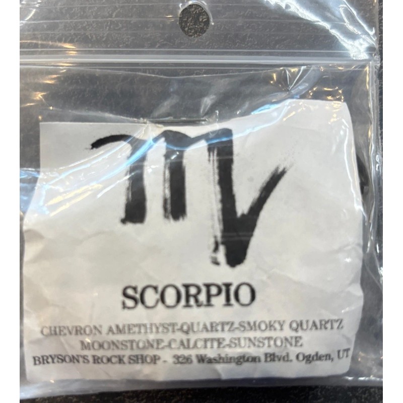 Scorpio Stone Combo Set, Amethyst ,Quartz, Smoky ,Calcite ,Sunstone ,Moonstone